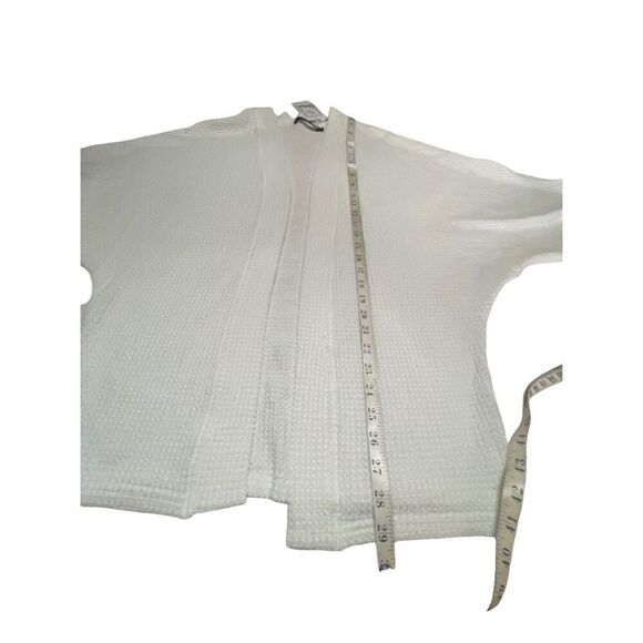 YIBOCK Off White Over Sized Open Cardigan Knit Sweater Sz S NWT - Picture 6 of 7